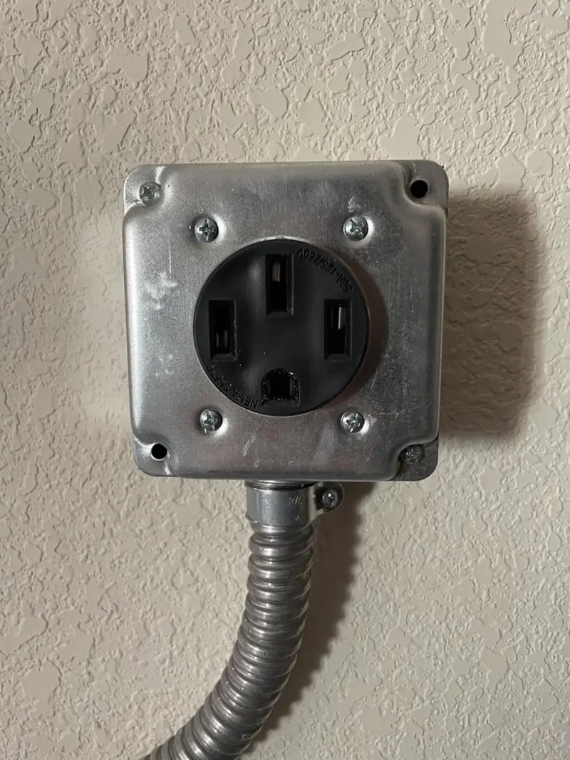 NEMA 14-50 outlet installed for Smart Home Electrical in Park Layne